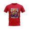 Andres Iniesta Barcelona Bootleg T-Shirt (Red)