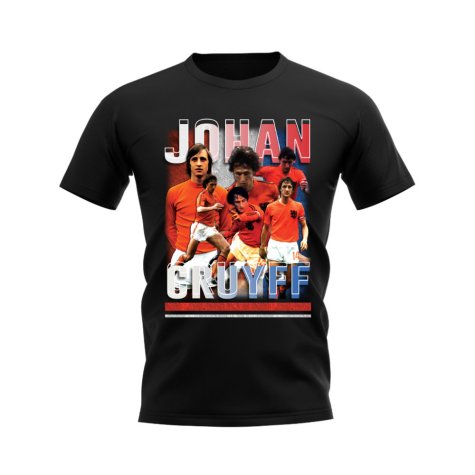 Johan Cruyff Holland Bootleg T-Shirt (Black)