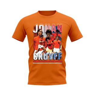 Johan Cruyff Holland Bootleg T-Shirt (Orange)
