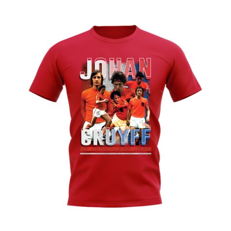 Johan Cruyff Holland Bootleg T-Shirt (Red)