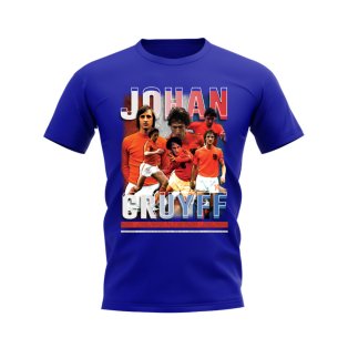 Johan Cruyff Holland Bootleg T-Shirt (Blue)