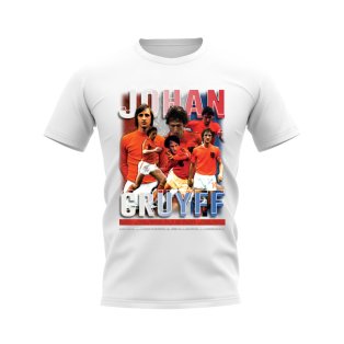 Johan Cruyff Holland Bootleg T-Shirt (White)