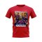 Ronaldinho Barcelona Bootleg T-Shirt (Red)
