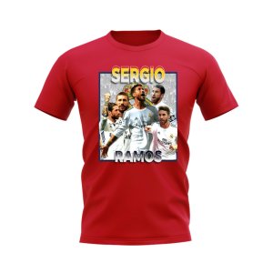 Sergio Ramos Real Madrid Bootleg T-Shirt (Red)
