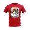 Sergio Ramos Real Madrid Bootleg T-Shirt (Red)