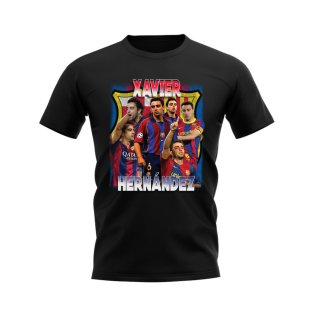 Xavi Barcelona Bootleg T-Shirt (Black)