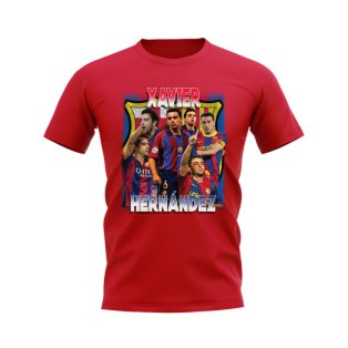 Xavi Barcelona Bootleg T-Shirt (Red)
