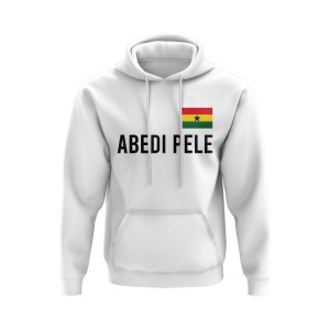 Abedi Pele Ghana Name Hoody (White)