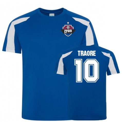 Bertrand Traore Olympique Lyon Sports Training Jersey (Blue)