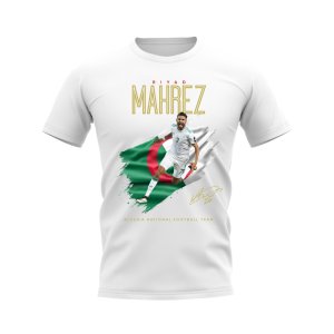 Riyad Mahrez Algeria Celebration T-shirt (White)