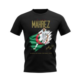 Riyad Mahrez Algeria Celebration T-shirt (Black)