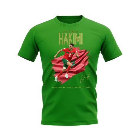 Achraf Hakimi Morocco T-shirt (Green)