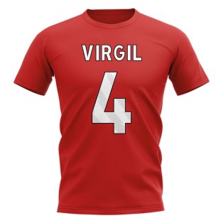 Virgil van Dijk Liverpool Hero T-shirt (Red)