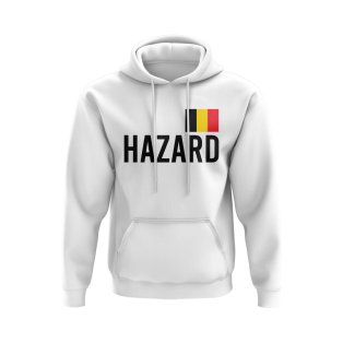 Eden Hazard Belgium Name Hoody (White)