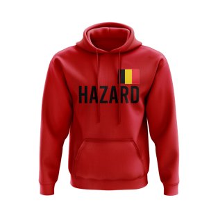 Eden Hazard Belgium Name Hoody (Red)