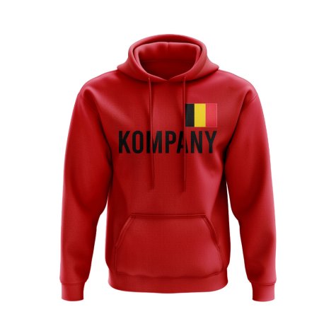 Vincent Kompany Belgium Name Hoody (Red)