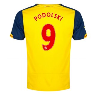 2014-15 Arsenal Away Shirt (Podolski 9)