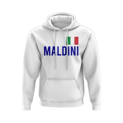 Paolo Maldini Italy Name Hoody (White)