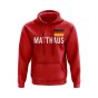 Lothar Matthaus Germany Name Hoody (Red)