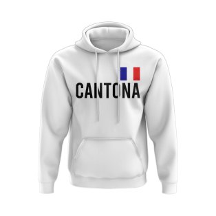 Eric Cantona France Name Hoody (White)