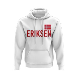 Christian Eriksen Denmark Name Hoody (White)