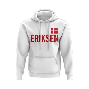 Christian Eriksen Denmark Name Hoody (White)