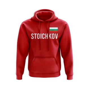Hristo Stoichkov Bulgaria Name Hoody (Red)