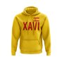 Xavi Spain Name Hoody (Yellow)