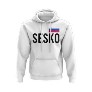 Benjamin Sesko Slovakia Name Hoody (White)