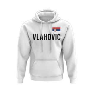 Dusan Vlahovic Serbia Name Hoody (White)