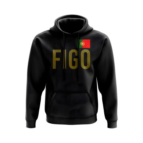 Luis Figo Portugal Name Hoody (Black)