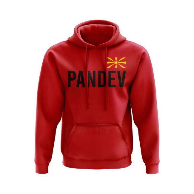 Goran Pandev Macedonia Name Hoody (Red)