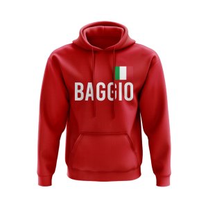 Robert Baggio Italy Name Hoody (Red)