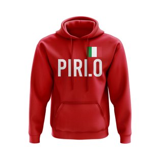 Andrea Pirlo Italy Name Hoody (Red)
