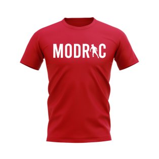 Luka Modric Silhouette T-Shirt (Red)