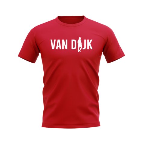 Virgil van Dijk Silhouette T-Shirt (Red)