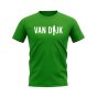 Virgil van Dijk Silhouette T-Shirt (Green)