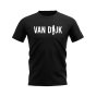 Virgil van Dijk Silhouette T-Shirt (Black)