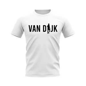 Virgil van Dijk Silhouette T-Shirt (White)