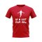 Harry Kane England Silhouette T-Shirt (Red)
