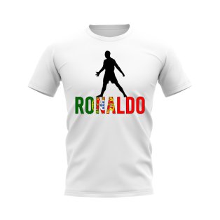 Cristiano Ronaldo Portugal Silhouette T-shirt (White)