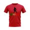 Cristiano Ronaldo Portugal Silhouette T-shirt (Red)