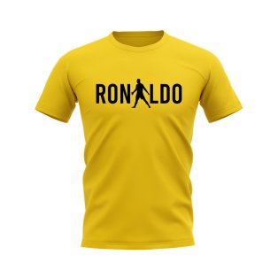 Cristiano Ronaldo Silhouette T-shirt (Yellow)