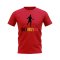 Kevin de Bruyne Belgium Silhouette T-shirt (Red)