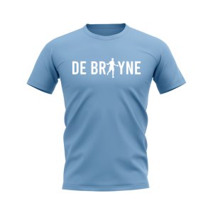 Kevin de Bruyne Silhouette T-shirt (Sky Blue)