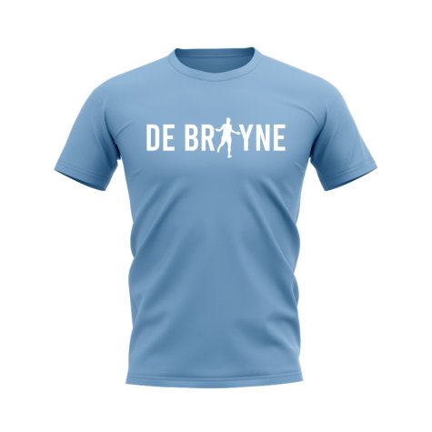 Kevin de Bruyne Silhouette T-shirt (Sky Blue)