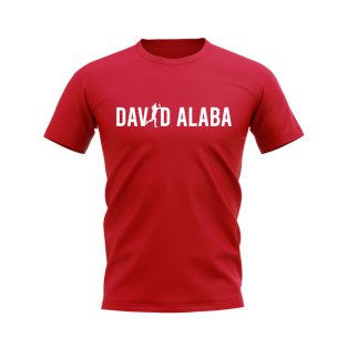 David Alaba Silhouette T-shirt (Red)