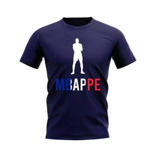 Kylian Mbappe France Silhouette T-shirt (Navy)