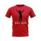 Jude Bellingham England Silhouette T-shirt (Red)
