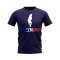 Antoine Griezmann France Silhouette T-shirt (Navy)